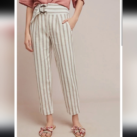 Anthropologie Oasis Striped Pants - Picture 1 of 4